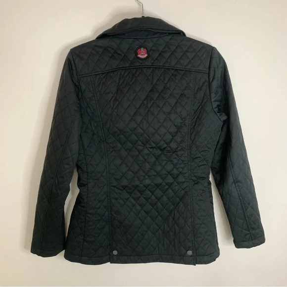Pendleton Quilted Equestrian Black  Jacket with Plaid Lining S - Picture 2 of 12